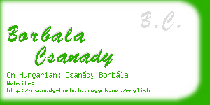 borbala csanady business card