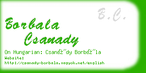 borbala csanady business card